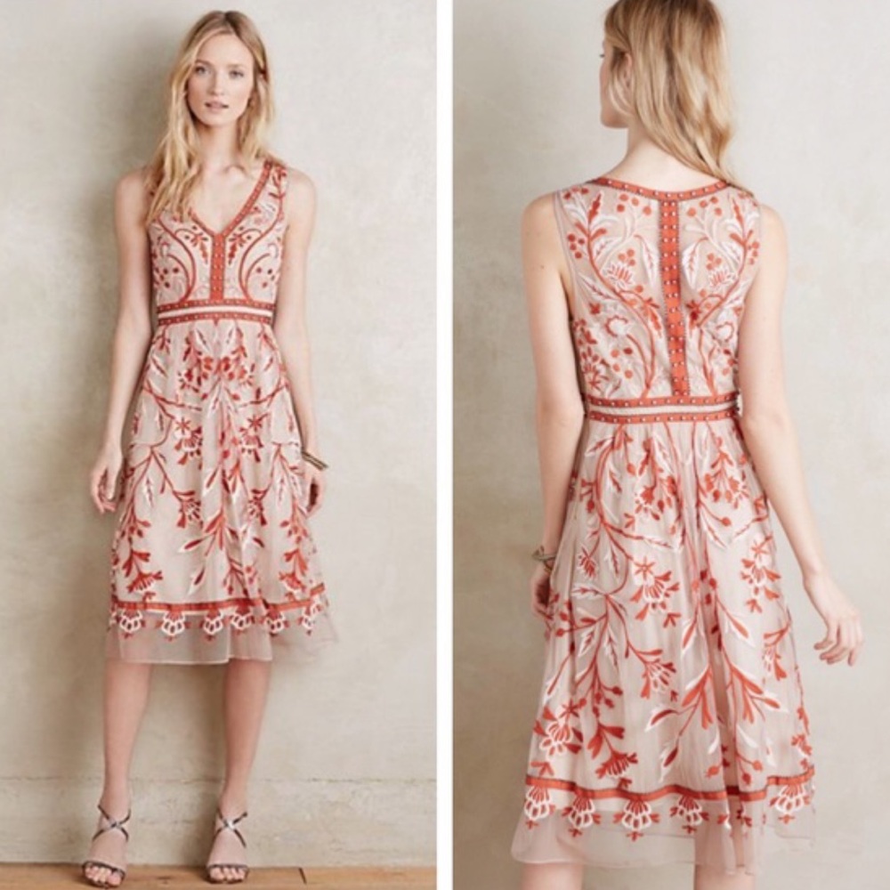 anthropologie moulinette soeurs alicante dress size 2